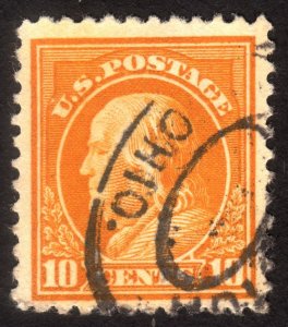 1917, US 10c, Franklin, Used, Sc 510