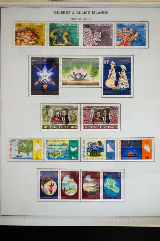 Gilbert & Ellice Rather Complete 1960 - 1970's Stamp Collection