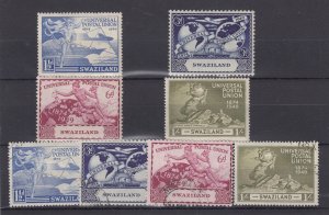 Swaziland KGVI 1949 UPU Sets (2) MLH/VFU BP30560