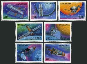 Tanzania 1319-1325,1326,MNH.Michel 2017-2023,Bl.275. Space Probes,Satellites