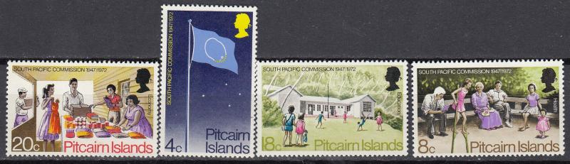 Pitcairn Island -1972 Pacific Commission Sc# 123/126 - MNH (350N)