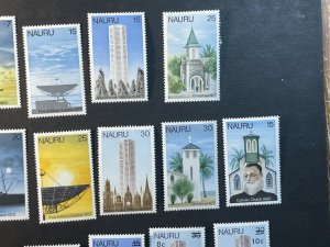 NAURU # 146-164-MINT/NEVER HINGED-----6 COMPLETE SETS------1976-78