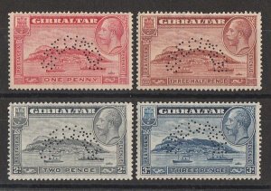 GIBRALTAR 1931 KGV Rock set 1d-3d, SPECIMEN. MNH **.