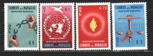 Paraguay. 1960. 850-53 from the series. Human rights pigeon. MNH.