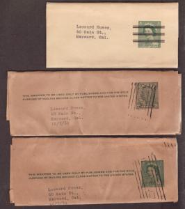 Canada Three Newspaper Wrappers!