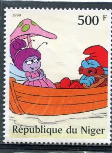 Niger 1999 CARTOONS THE SMURFS 1 value Perforated Mint (NH)