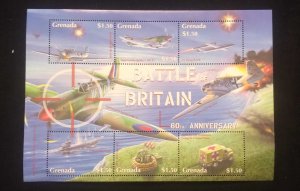 O) 2000 GRENADA, BATTLE OF BRITAIN, MESSESCHMITT BOMB BLAST, MSUPERMARINE SPITFI