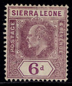 SIERRA LEONE EDVII SG107, 6d dull & bright purple, M MINT. Cat £25.