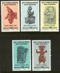 MEXICO C548-C552, Art and Science (Series 7). MINT, NH. F-VF.