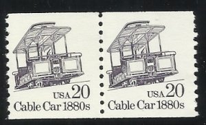 2263  20c Coil Pair MNH F/VF Centering  ​