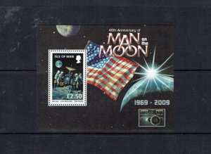 Isle of Man: 2009, Europa, Astronomy (2nd issue) Moon Landing Logo,  MNH M/S