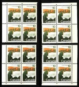 Canada-594iii-10c Forest-Winnipeg tagged plate blk M/S-unused NH-id#12277-