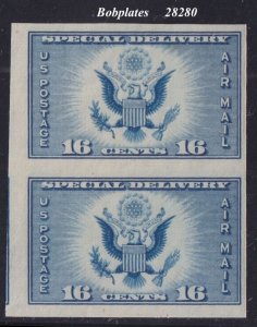 BOBPLATES #771 Airmail Special Delivery Horizontal Pair VF MNH