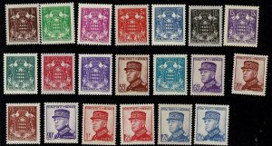 Monaco #145-58 MH  full set