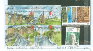 Great Britain #794-7/785/1284 Mint (NH)
