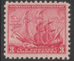 U.S.  Scott# 736 1934 Maryland Tercentenary Issue VF MNH