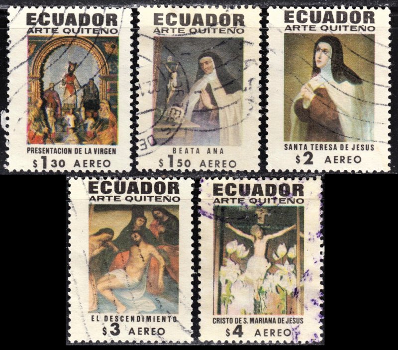 Ecuador Scott C473-75, C477-78 F to VF used.  FREE...