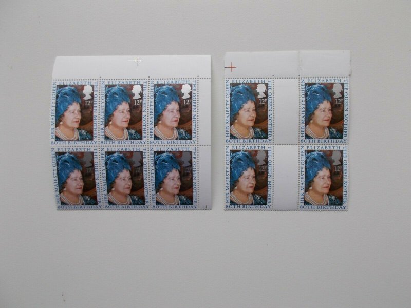 GB Wholesale Offer 1980 Queen Mother's 80th Birthday x 10 Sets U/M - FREE p&p