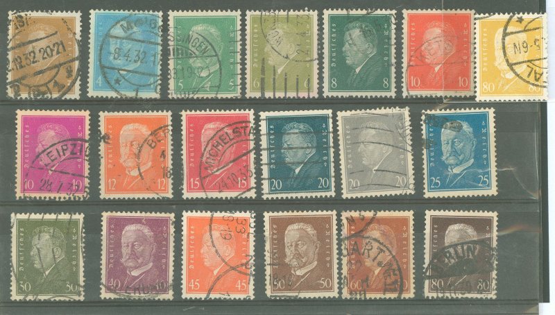 Germany #366-384  Single (Complete Set)