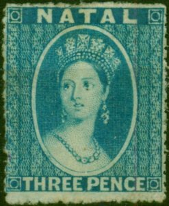 Natal 1861 3d Blue SG12 Fine MM