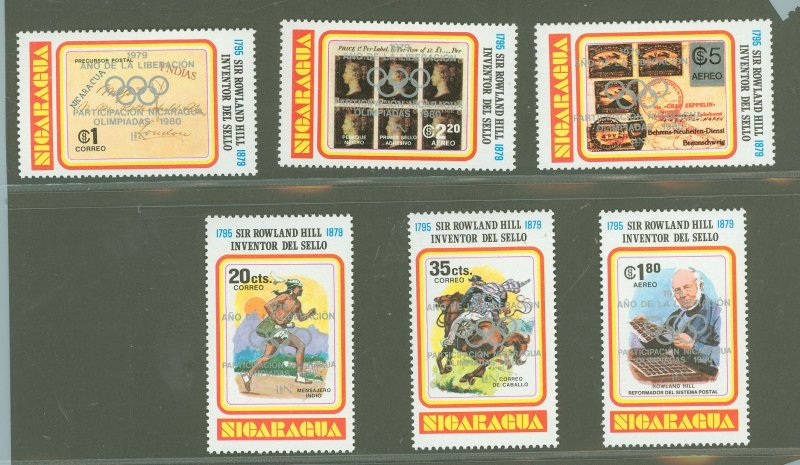 Nicaragua #1102F-1102K Mint (NH) Single (Complete Set)