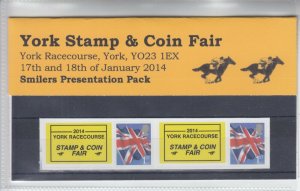 GB 2014 - York Stamp and Coin Fair - Smilers Presentation Pack