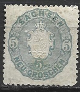 COLLECTION LOT 14972 SAXONY #20c UNG 1863 CV+#22