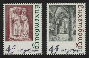 Luxembourg Gothic Architecture 2v 1974 MNH SG#931-932