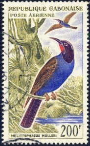 GABON - 1963 - YvertPA15 - 200fr Melittophagus mülleri birds - VF Used°
