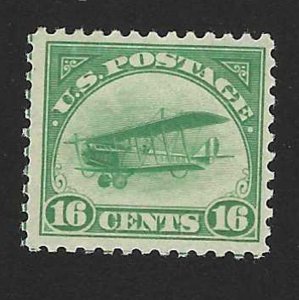 IST ISSUE AIRMAILS 16c VALUE (C2) MH - SCV - $85 CENTER LINE