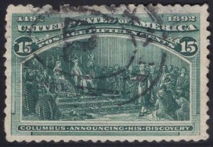 US Stamp #238 USED SCV $72.50