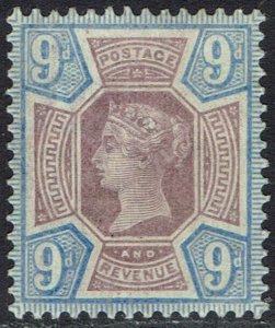 GREAT BRITAIN 1887 QV JUBILEE 9D