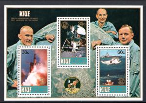 Niue 257a Anniversary Moon Landing Souvenir Sheet MNH VF