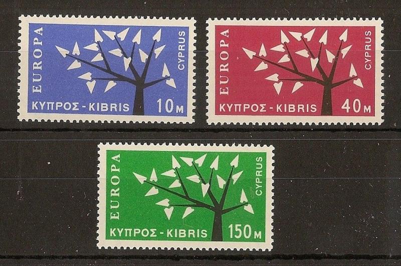 Cyprus 1963 Europa SG224-226 MNH