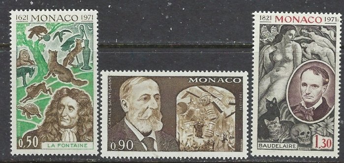 Monaco 818-20 MNH 1972 set (ap7071)