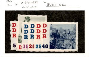 Germany - DDR, Postage Stamp, #576-581 Mint LH, 1961 Gherman Titov (AH)