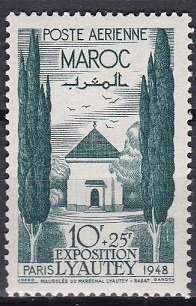 French Morocco 1948 Scott CB28 Marshal Lyautey Tomb MLH