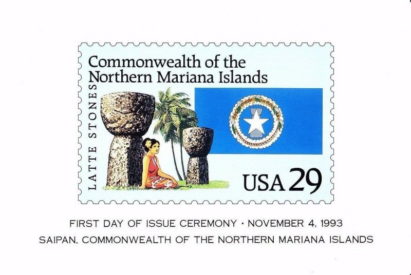 USPS 1st Day of Issue Ceremony Program #2804 Northern Mariana Islands FDOI 1993