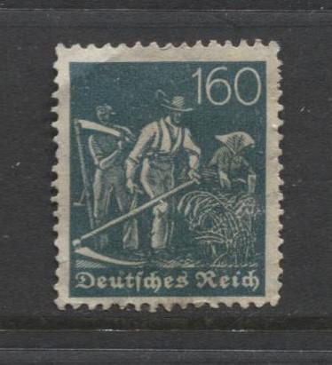 GERMANY. -Scott 176- Definitives -1921- MH - Wmk 126 - Single 160m Stamp