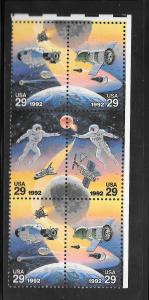 #2631-34 MNH Block of 6.