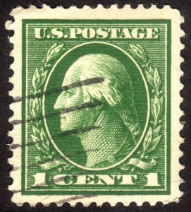 1912, US 1c, Washington, Used, Well centered, Sc 405