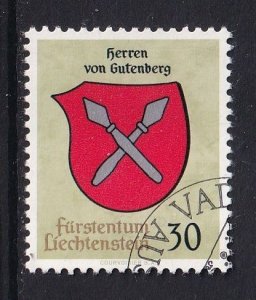 Liechtenstein  #397  cancelled  1965  Arms  30rp