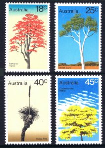 AUSTRALIA SC#677-680 Australian Trees (1978) MNH