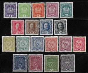 Austria 145-63 Various set Unused LH (BB)