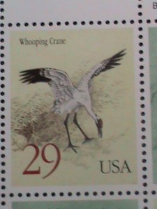 ​UNITED STATES-1994-SC# 2867-8 BLACK NECK & WHOOPING CRANES-MNH SHEET VF