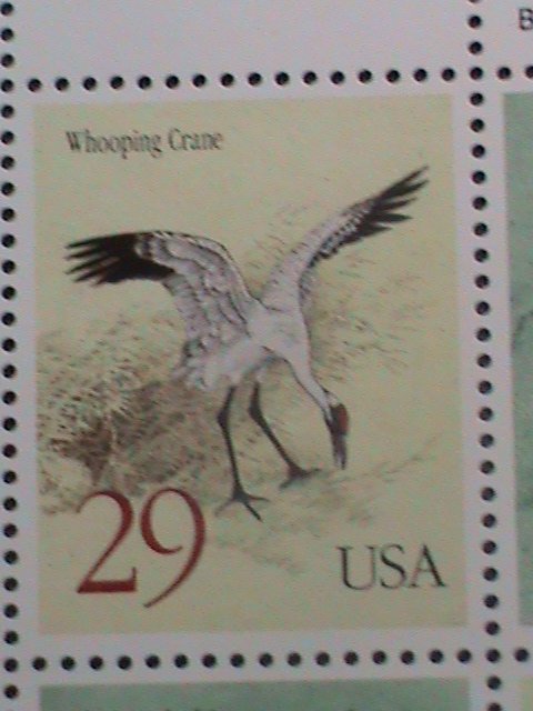 ​UNITED STATES-1994-SC# 2867-8 BLACK NECK & WHOOPING CRANES-MNH SHEET VF