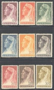 Netherlands Antilles 1936 Queen Wilhelmina set Sc# 127-43 mint 