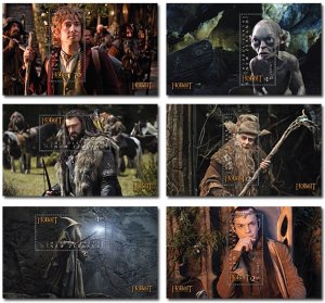 New Zealand 2012 MNH Stamps Souvenir Sheet The Hobbit The Lord of the Rings