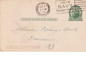 USA 1920 Cover Sc UX27 Guaranty Trust Co New York Post Card Foreign Deparment