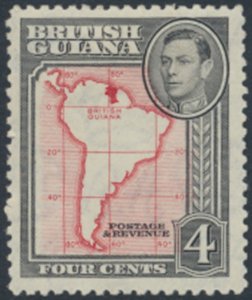 British Guiana   SC# 232a  MLH   perf 12½  see details & scans